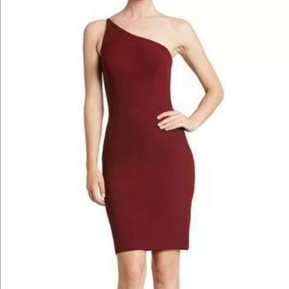 Dress the Population Bodycon Burgandy Dress SZ XL - Picture 2 of 6